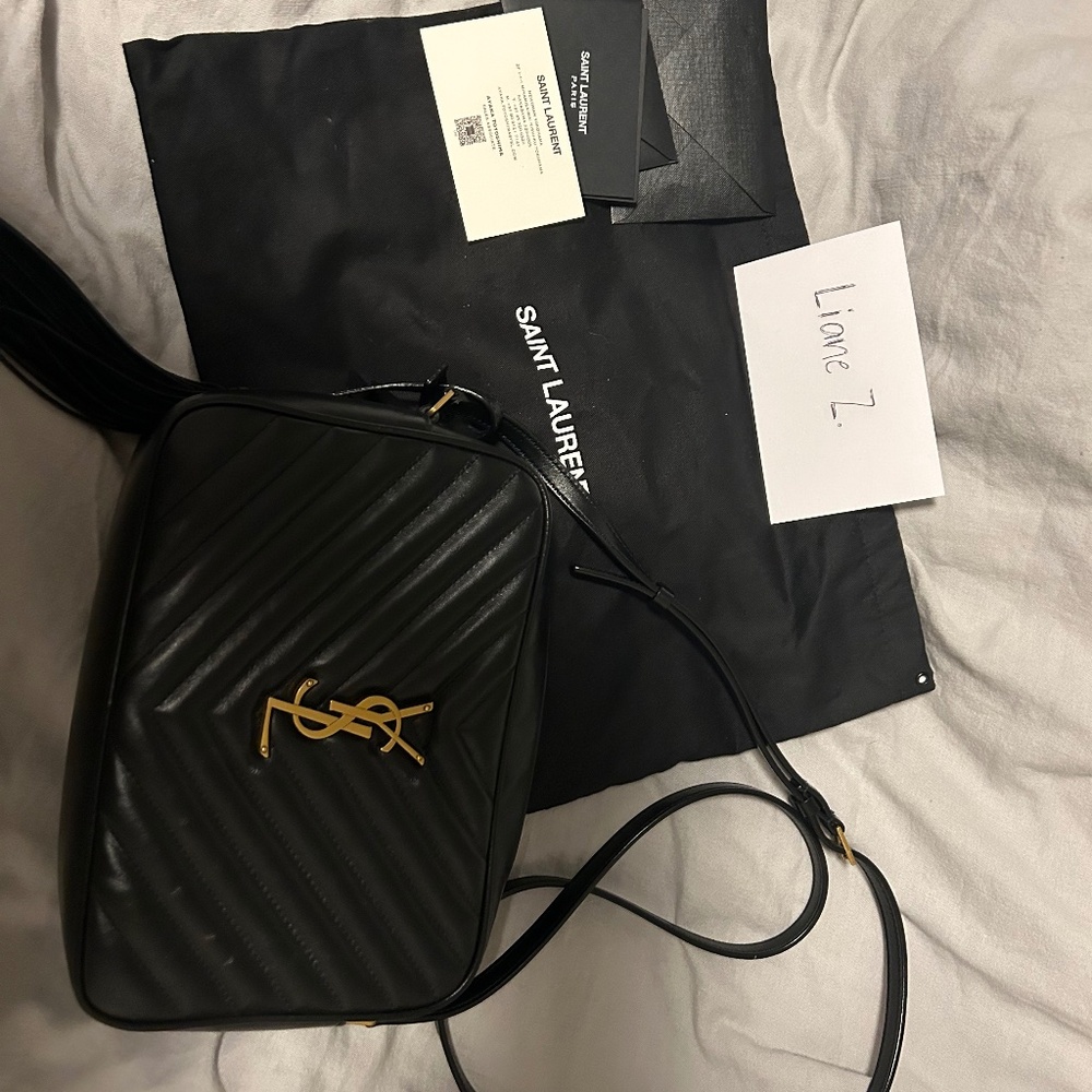SOLD. YSL Lou Camera Bag w/ Tassel